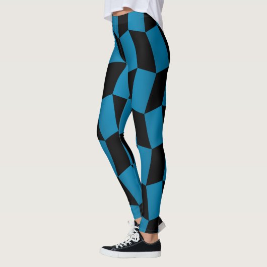 Socialite Blue Harlequin Pattern Leggings (Links)