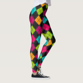Socialite Colorful Argyle Pattern Leggings (Rechts)