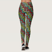 Socialite Colorful Chevron Pattern Leggings (Achterkant)