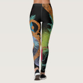 Socialite Colorful Grunge Splatter Leggings (Achterkant)