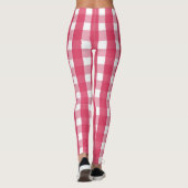 Socialite Pink Gingham Pattern Leggings (Achterkant)