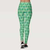 Socialite Quaters in Groen Patroon Leggings (Achterkant)