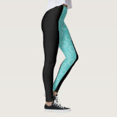 Socialite Turquoise Circles Pattern Leggings (Rechts)