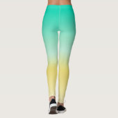 Socialite Turquoise en Yellow Leggings (Achterkant)