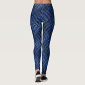 Socialite Wild Blue Zig Zag Pattern Leggings (Achterkant)