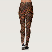 Socialite Wild Bronze Zig Zag Patroon Leggings (Achterkant)