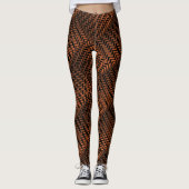 Socialite Wild Bronze Zig Zag Patroon Leggings (Voorkant)