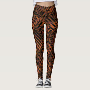 Socialite Wild Bronze Zig Zag Patroon Leggings