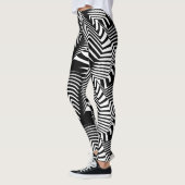 Socialite Wild & Crazy Black White Pattern Leggings (Links)