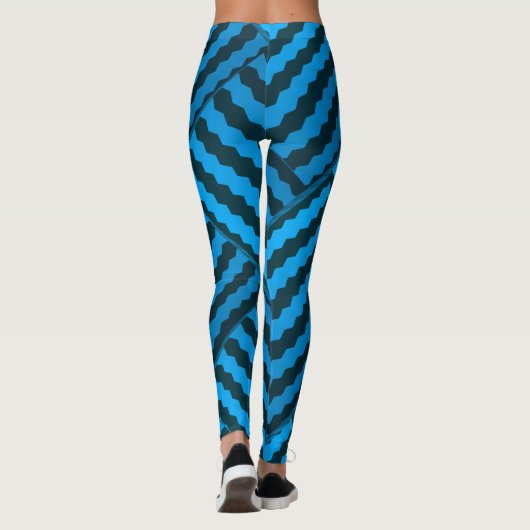 Socialite Wild & Crazy Checks Pattern Leggings (Achterkant)