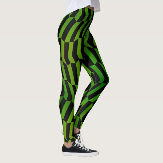 Socialite Wild en Sassy Green Pattern Leggings (Rechts)