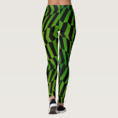 Socialite Wild en Sassy Green Pattern Leggings (Achterkant)