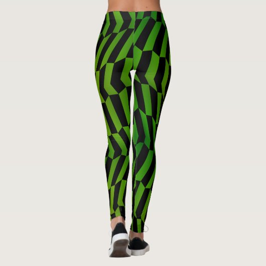 Socialite Wild en Sassy Green Pattern Leggings (Achterkant)