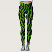 Socialite Wild en Sassy Green Pattern Leggings (Voorkant)