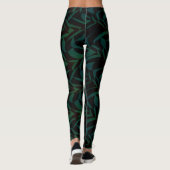 Socialite Wild Tropical Leaf Pattern Leggings (Achterkant)