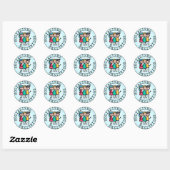 Socialized (Adulting Merit Badge) Ronde Sticker (Vel)