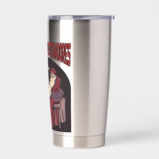 Sociedad de procrastinadores geïsoleerde drinkbeker (Links)