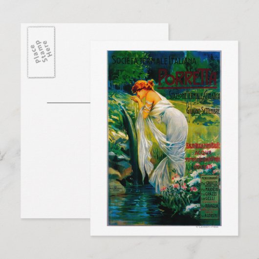 Societa Termale Italiana PosterEurope Briefkaart (Voorkant / Achterkant)