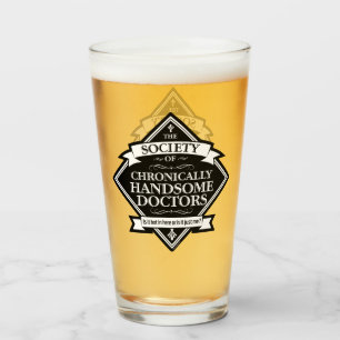 Sociëteit van Chronisch Knappe Dokters - grappige Glas