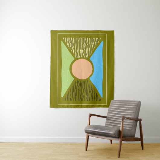 Society6 Moderne Wall Art ideeën Wandkleed (In situ)