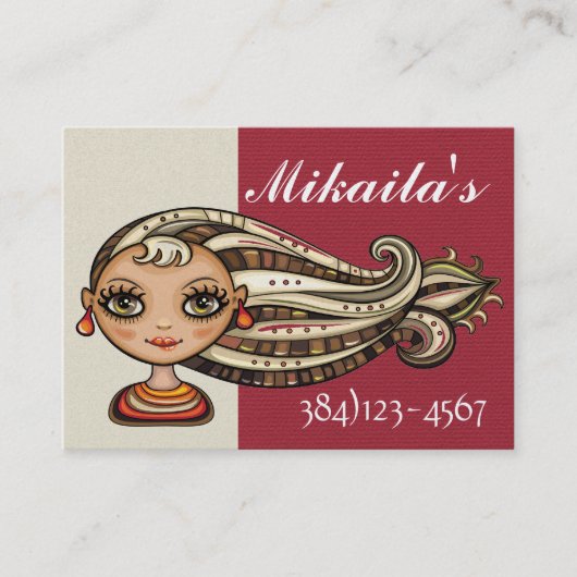 Society Diva Benoeming Visitekaartje Afsprakenkaartje (Voorkant)