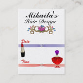 Society Diva Benoeming Visitekaartje Afsprakenkaartje (Achterkant)