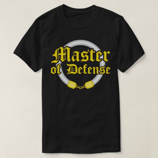 Society for Creative Anachronism Master of Defence T-shirt (Design voorkant)