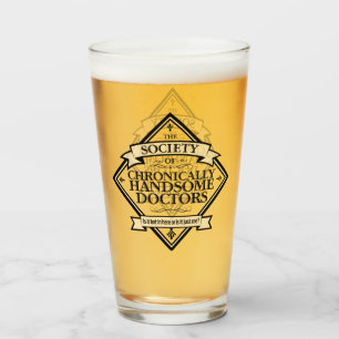 Society of Chronically Handsome Doctors - grappig Glas