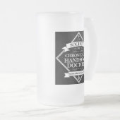 Society of Chronically Handsome Doctors - grappig  Matglas Bierpul (Voorkant rechts)