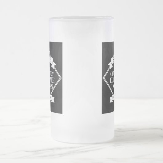 Society of Chronically Handsome Doctors - grappig Matglas Bierpul (Center)