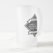 Society of Chronically Handsome Doctors - grappig  Matglas Bierpul (Voorkant rechts)