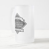 Society of Chronically Handsome Doctors - grappig  Matglas Bierpul (Voorkant links)