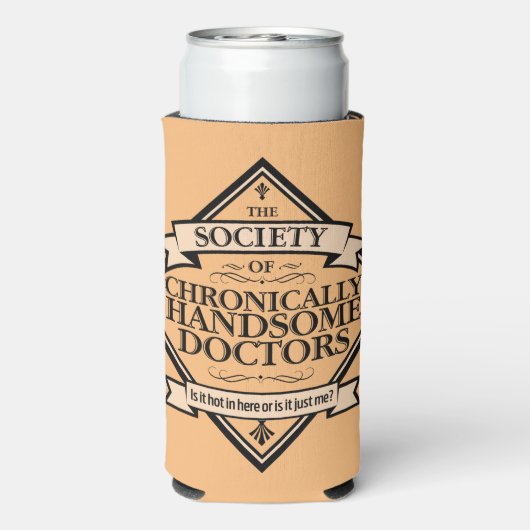 Society of Chronically Handsome Doctors - grappig  Seltzer Blikjeskoeler (Seltzer Achterkant)