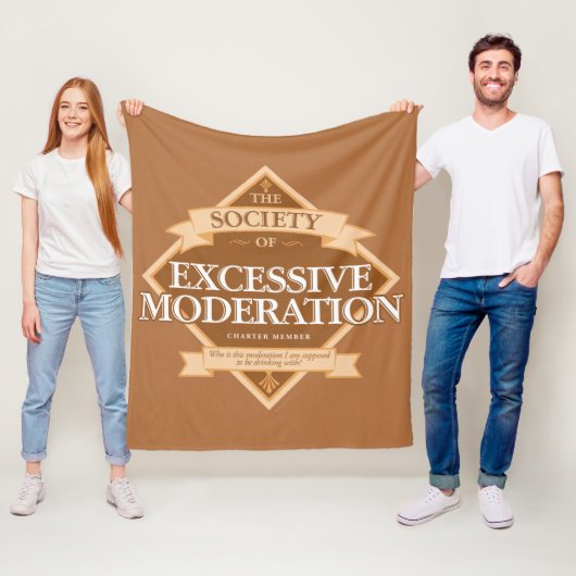 Society of Excessief Moderation Fleece Blanket Deken (In situ)