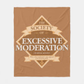 Society of Excessief Moderation Fleece Blanket Deken (Voorkant)
