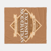 Society of Excessief Moderation Fleece Blanket Deken (Voorkant (Horizontaal))