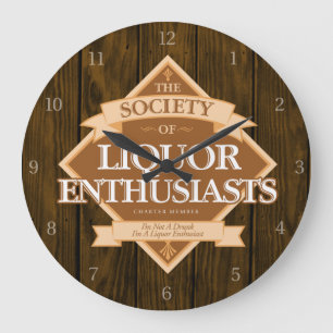 Society of Liquor Enthusiasts Large Clock Grote Klok