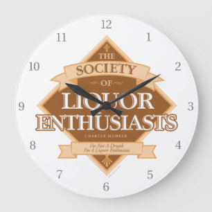 Society of Liquor Enthusiasts Large Clock Grote Klok