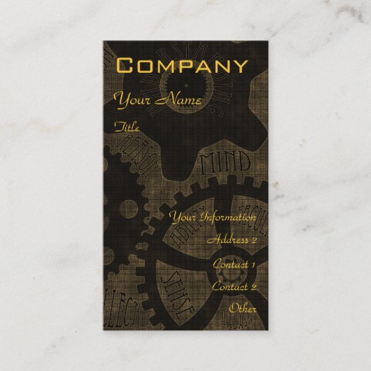 Society of New Century Intellectuals III Visitekaartje (Voorkant)