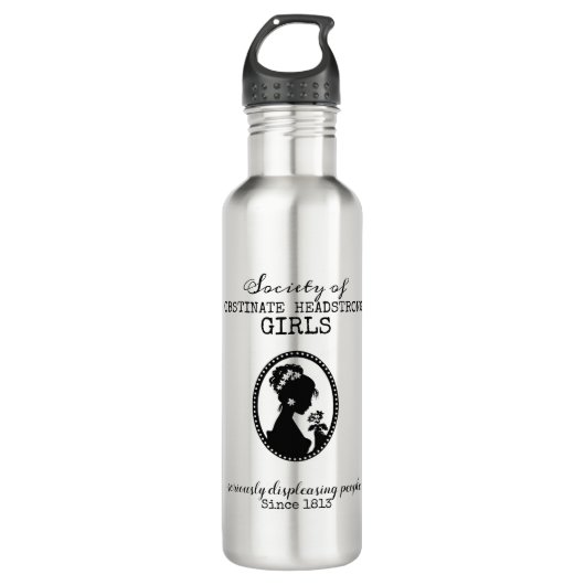 Society of Obstinate Headstrong Girls Water Bottle Waterfles (Voorkant)