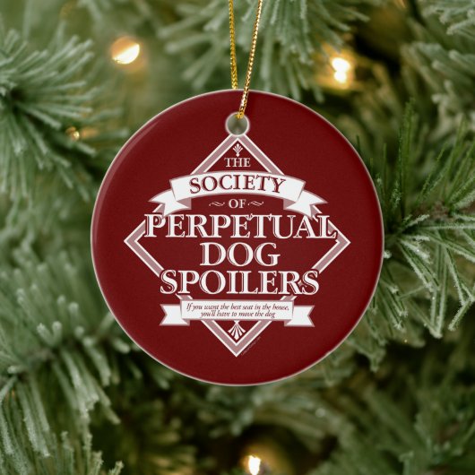 Society of Perpetual Dog Spoilers Keramisch Ornament (Boom)