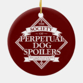 Society of Perpetual Dog Spoilers Keramisch Ornament (Achterkant)