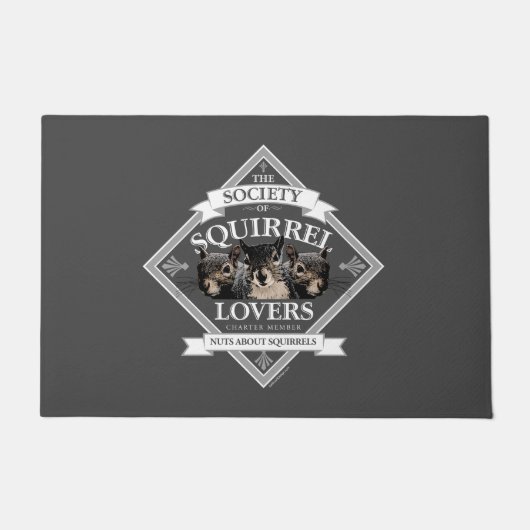 Society of Squirrel Lovers - grappige eekhoorn Doo Deurmat (Voorkant)