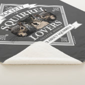 Society of Squirrel Lovers - grappige eekhoorn She Sherpa Deken (3/4)
