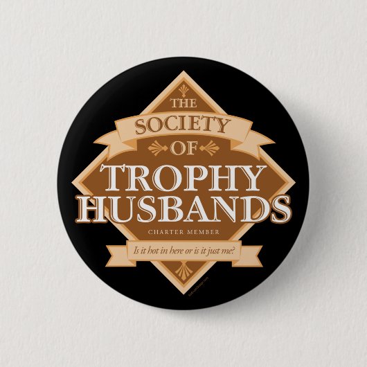 Society of Trophy Husbands Ronde Button 5,7 Cm (Voorkant)