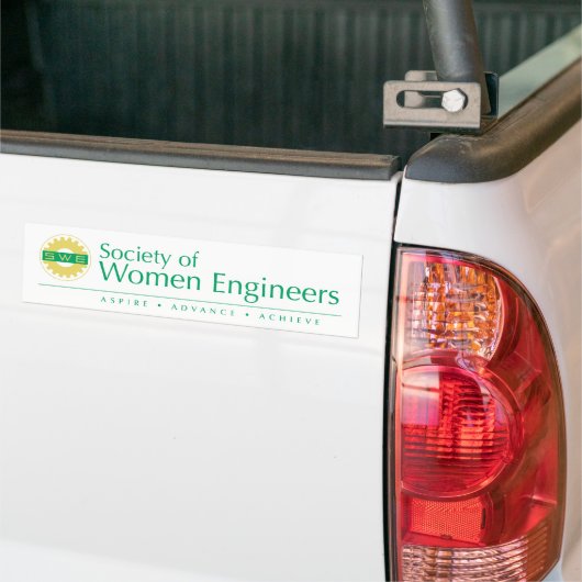 Society of Women Engineers Bumpersticker (kleur) (Op Truck)