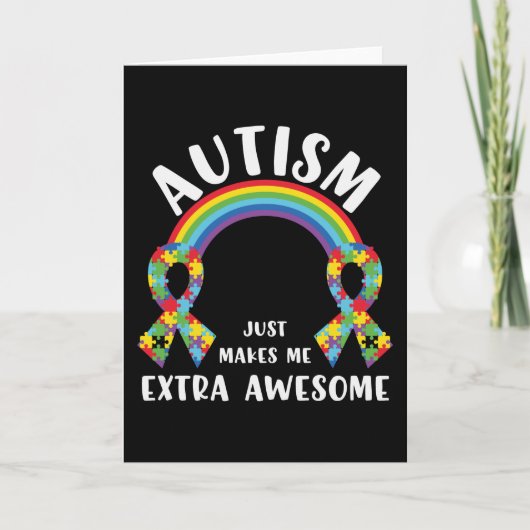 Society zegt dat ik autistisch ben - Autisme Shirt Kaart (Voorkant)