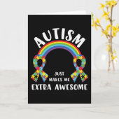 Society zegt dat ik autistisch ben - Autisme Shirt Kaart (Gele Bloem)