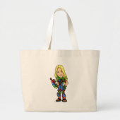 Sociktastic Roo Island Staff Player Grote Tote Bag (Voorkant)