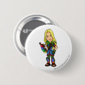 Sociktastic Roo Island Staff Player Ronde Button 5,7 Cm (Voorkant /achterkant)